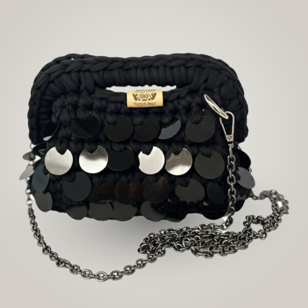 Clutch Bag Black Sequin