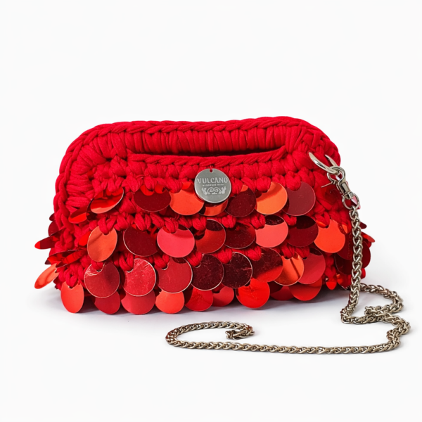 CLUTCH BAG RED SEQUIN