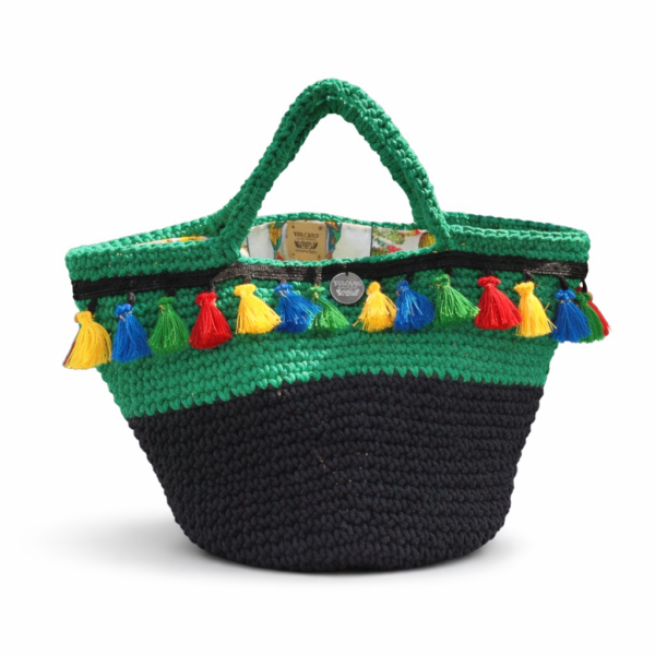 Vulcano Coffa Smeraldo – Handmade Sicilian Coffa Bag